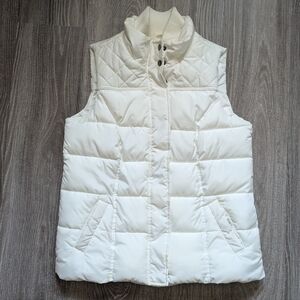 HYBA | mixed quilted puffer vest